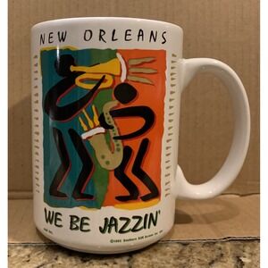 New Orleans 'We Be Jazzin' Coffee Mug Cup by Southern Silk